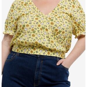 Ghost Bees Yellow Women's Crop Top